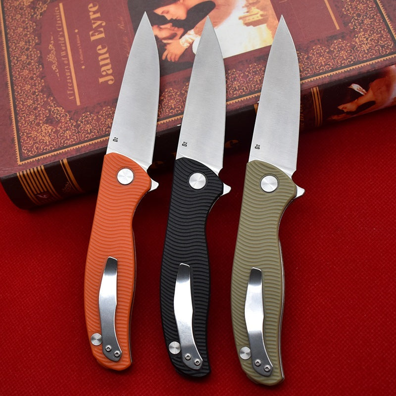 Flag Village Outdoor Folding Knife For Camping And Hunting
