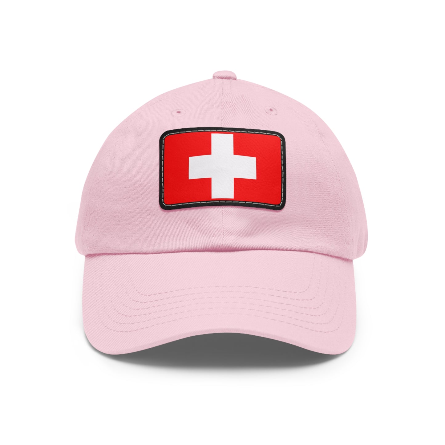 Flag Village Switzerland Flag Hat Cap with Leather Patch