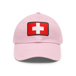 Flag Village Switzerland Flag Hat Cap with Leather Patch