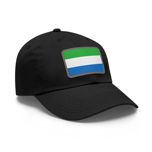 Flag Village Sierra Leone Flag Hat Cap with Leather Patch