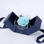 Flag Village Preserved Flower Gift Box Finished Acrylic Jewelry Box