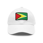 Flag Village Guyana Flag Hat Cap with Leather Patch