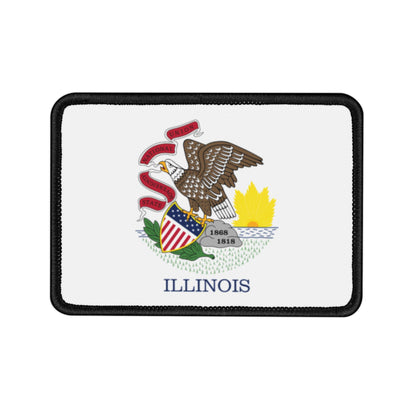Flag Village Illinois State Flag Embroidery Iron-On Patches