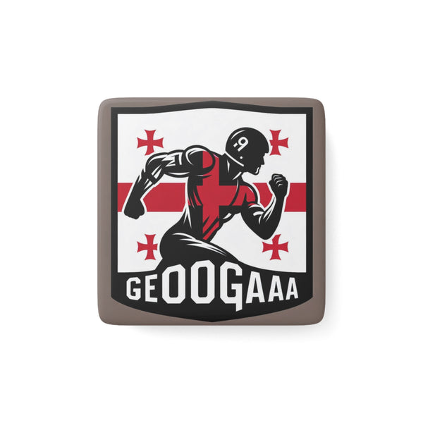 Flag Village Georgia Sporting Flag Magnet 2"x2"