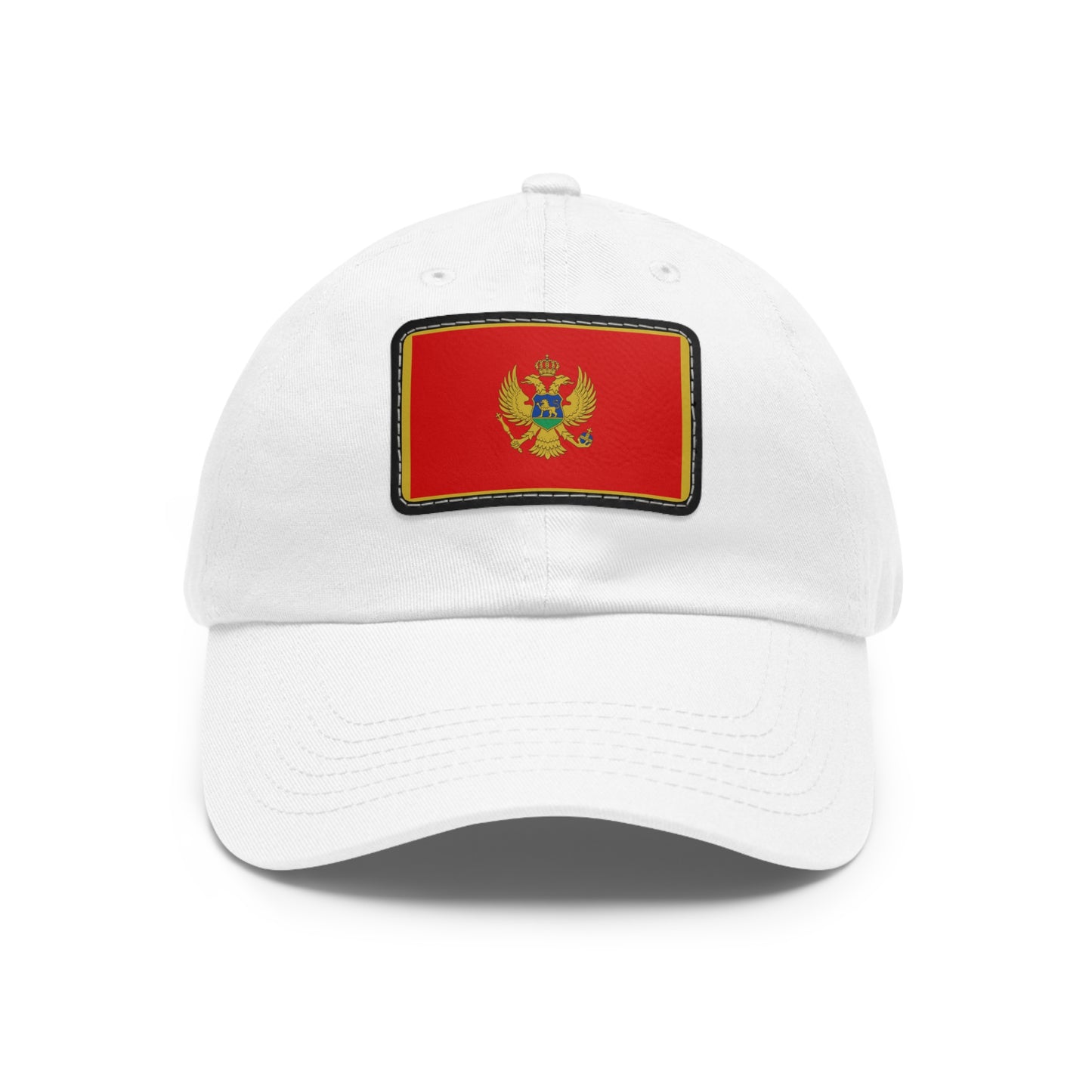 Flag Village Montenegro Flag Hat Cap with Leather Patch