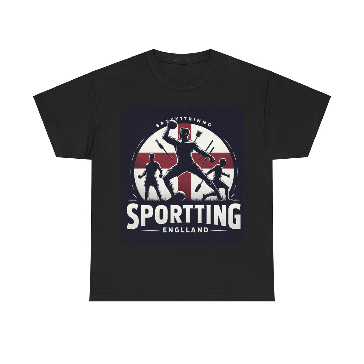 Flag Village England Sporting Flag T-SHIRT Heavy Cotton Tee GBR0002