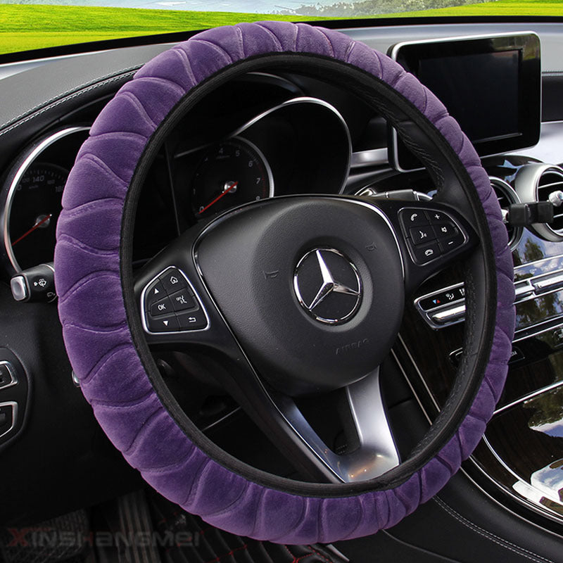 Flag Village Auto Tools Car plush steering wheel cover