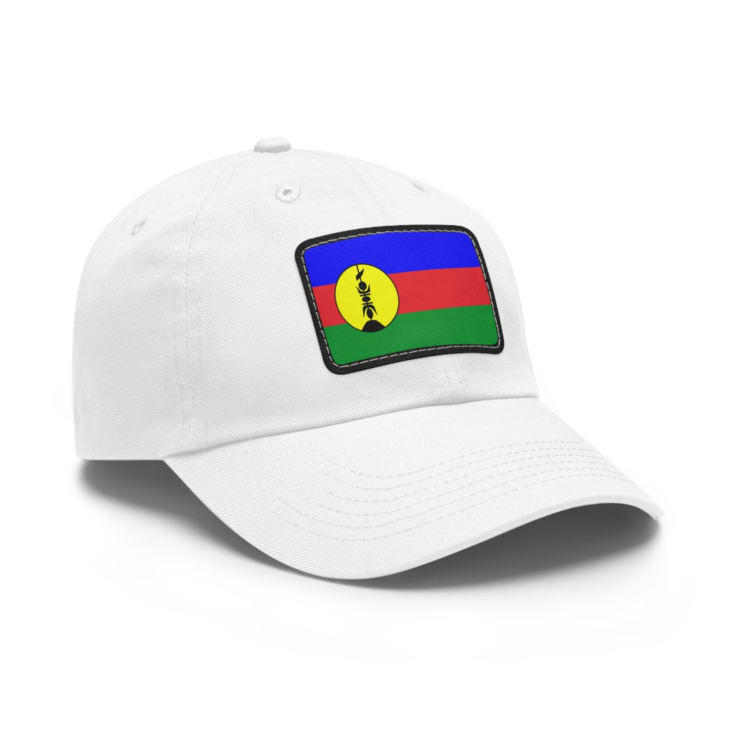 Flag Village New Caledonia Flag Hat Cap with Leather Patch
