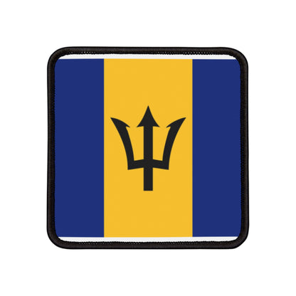 Flag Village Barbados Flag Embroidery Iron-On Patches
