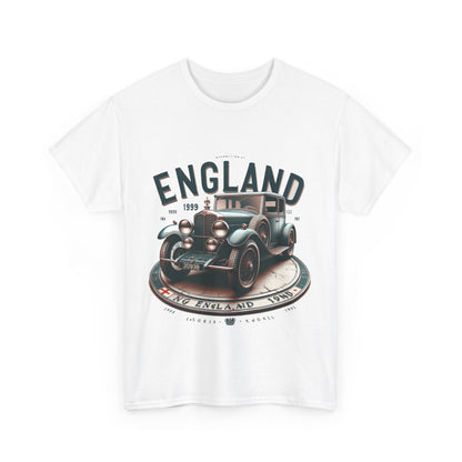 Flag Village UK Vintage Car Flag T-SHIRT Heavy Cotton Tee UK0018