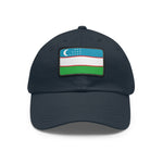 Flag Village Uzbekistan Flag Hat Cap with Leather Patch