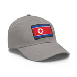 Flag Village North Korea Flag Hat Cap with Leather Patch