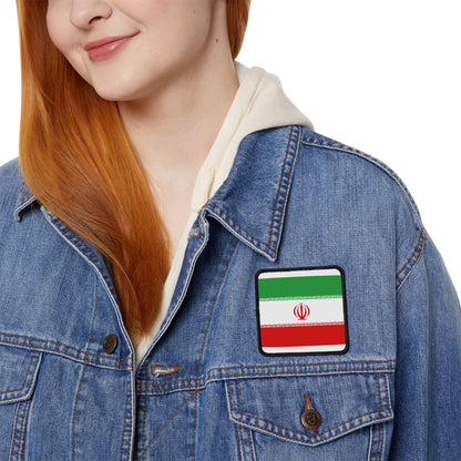 Flag Village Iran Flag Embroidery Iron-On Patches