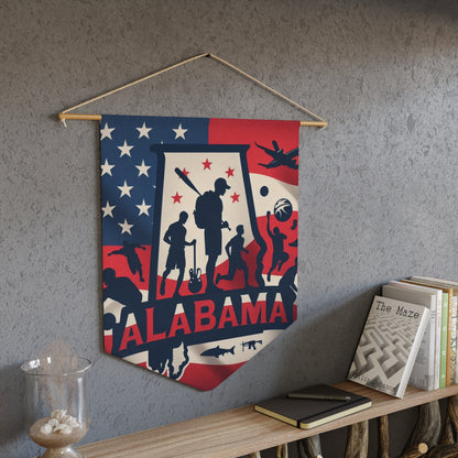 Flag Village Alabama State Flag Pennant Sporting Home Wall decoration AL0002