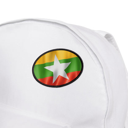 Flag Village Myanmar Flag Embroidery Iron-On Patches