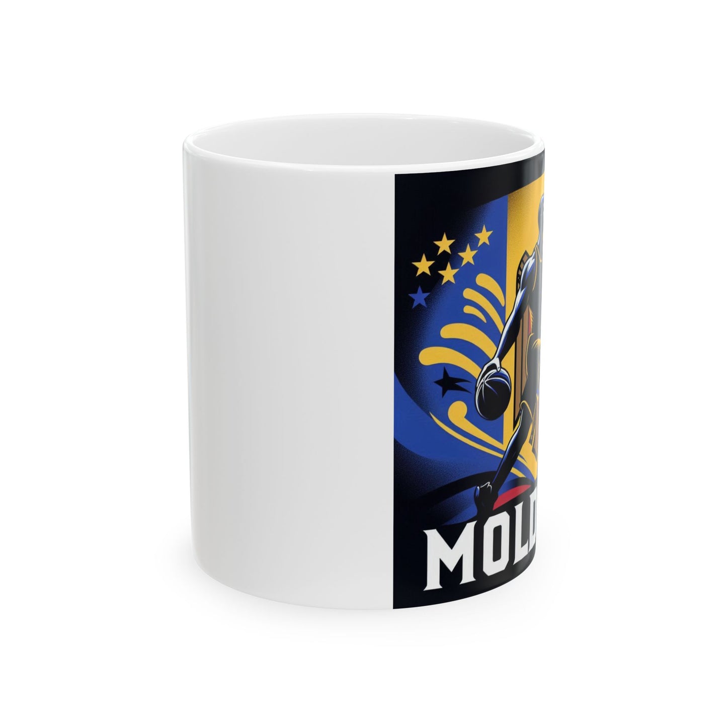 Flag Village Moldova Sporting Flag Ceramic Coffee Mug 11oz MDA0008