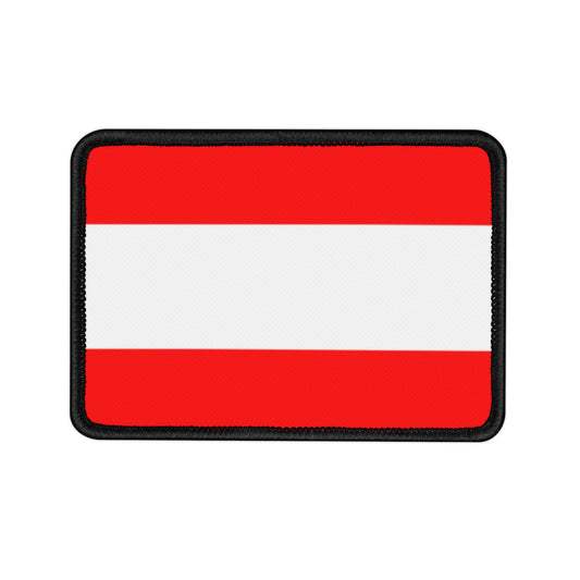 Flag Village Austria Flag Embroidery Iron-On Patches