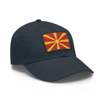 Flag Village Macedonia Flag Hat Cap with Leather Patch