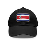 Flag Village Costa Rica Flag Hat Cap with Leather Patch