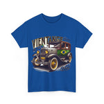 Flag Village Brazil Vintage Car Flag T-SHIRT Heavy Cotton Tee BRA0016
