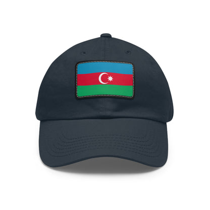 Flag Village Azerbaijan Flag Hat Cap with Leather Patch