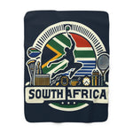 Flag Village South Africa Sporting Flag Sherpa Fleece Blanket ZAF0001