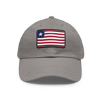 Flag Village Liberia Flag Hat Cap with Leather Patch