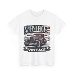 Flag Village USA Vintage Car Flag T-SHIRT Heavy Cotton Tee USA0020