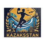 Flag Village Kazakhstan Sporting Flag Puzzle (110, 252, 520, 1014-piece) KAZ0006