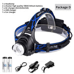 Flag Village USB Charging Built-in Smart Sensor Head-mounted Outdoor Fishing Headlight