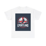 Flag Village England Sporting Flag T-SHIRT Heavy Cotton Tee GBR0003