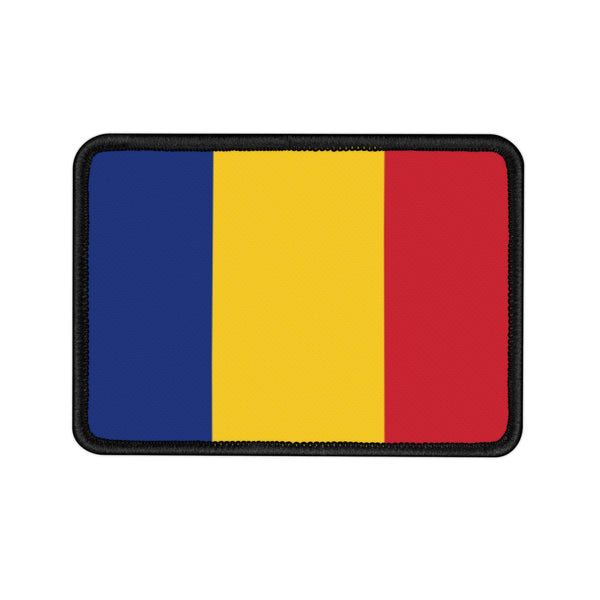 Flag Village Romania State Flag Embroidered Iron-On Patch