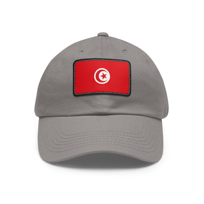 Flag Village Tunisia Flag Hat Cap with Leather Patch