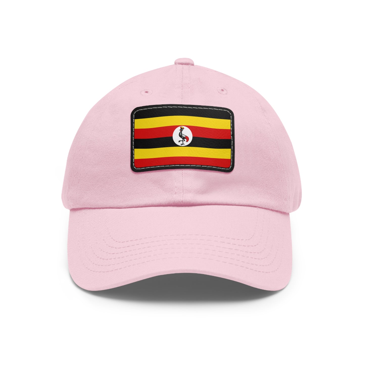 Flag Village Uganda Flag Hat Cap with Leather Patch