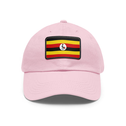 Flag Village Uganda Flag Hat Cap with Leather Patch