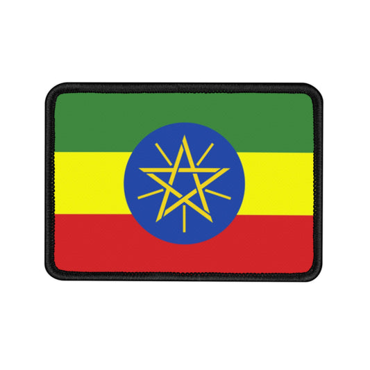 Flag Village Ethiopia Flag Embroidery Iron-On Patches