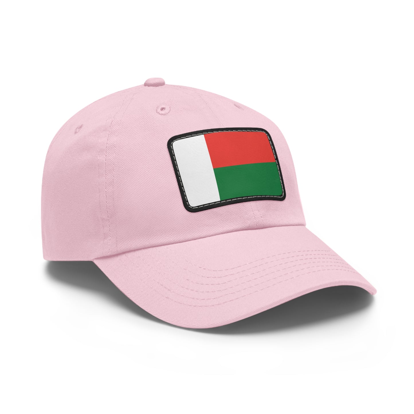 Flag Village Madagascar Flag Hat Cap with Leather Patch