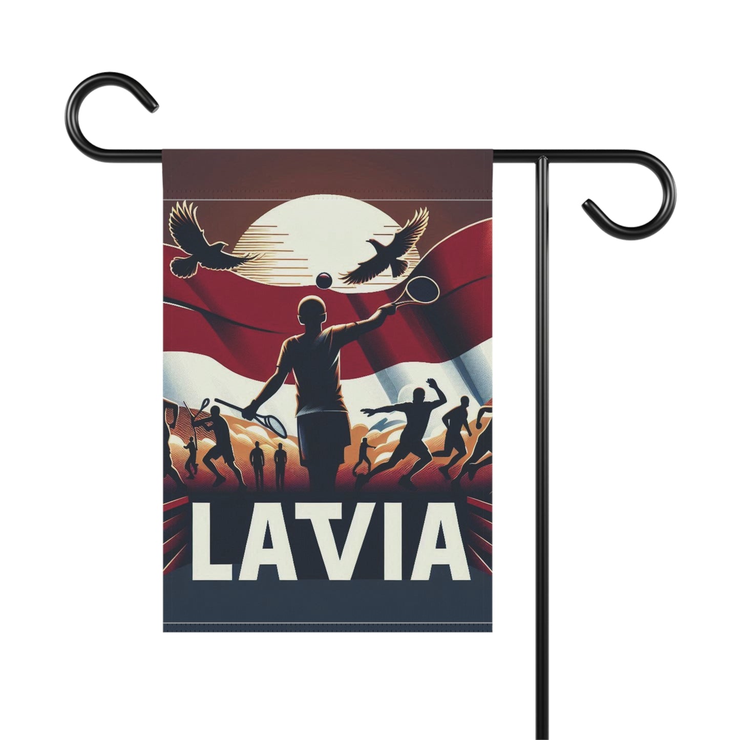 Flag Village Latvia Flag Sporting Garden & House Banner LVA0003
