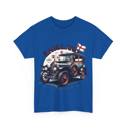 Flag Village UK Vintage Car Flag T-SHIRT Heavy Cotton Tee UK0020