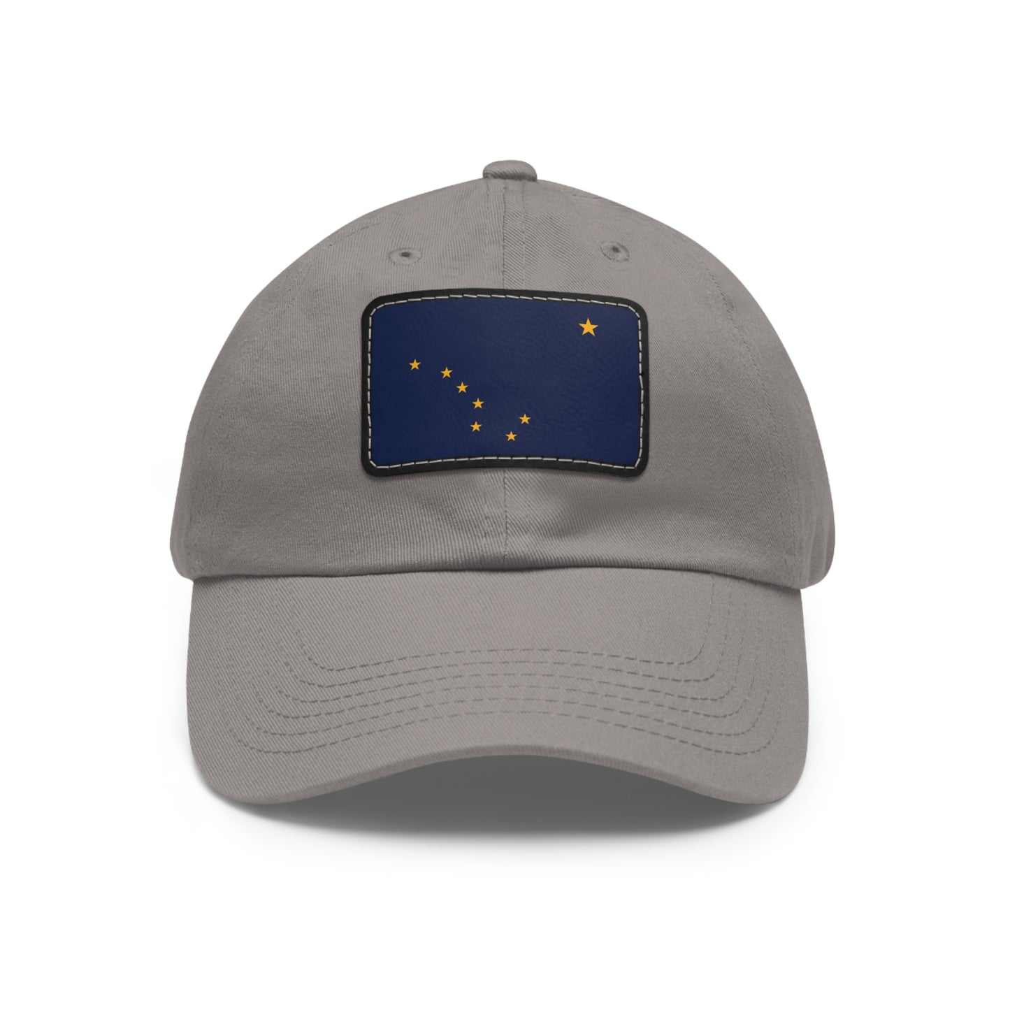 Flag Village USA Alaska State Flag Hat Cap with Leather Patch