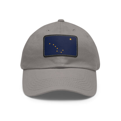 Flag Village USA Alaska State Flag Hat Cap with Leather Patch