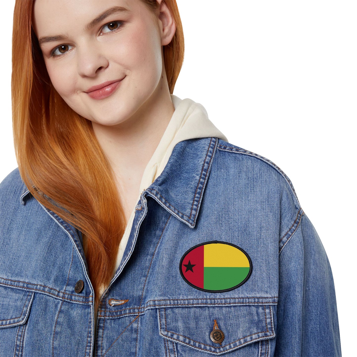 Flag Village Guinea-Bissau Flag Embroidery Iron-On Patches