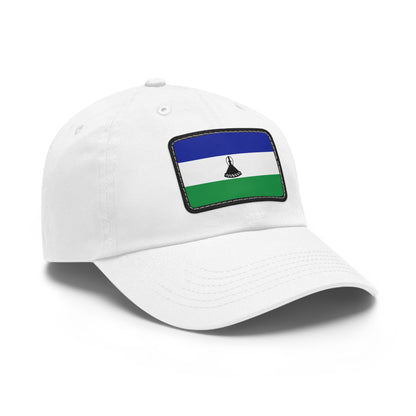 Flag Village Lesotho Flag Hat Cap with Leather Patch