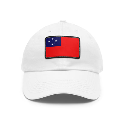 Flag Village Samoa Flag Hat Cap with Leather Patch