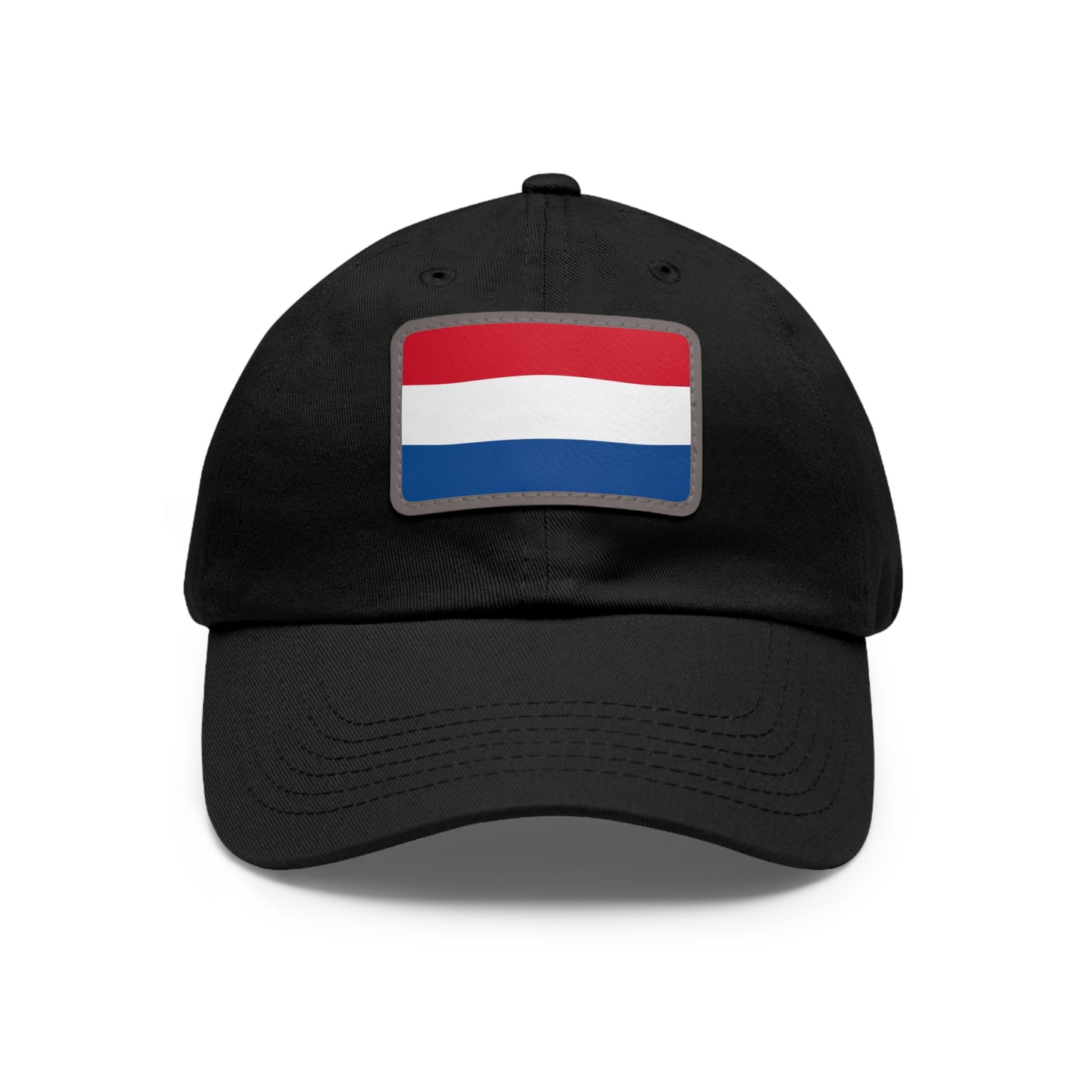 Flag Village Netherlands Flag Hat Cap with Leather Patch