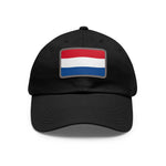Flag Village Netherlands Flag Hat Cap with Leather Patch