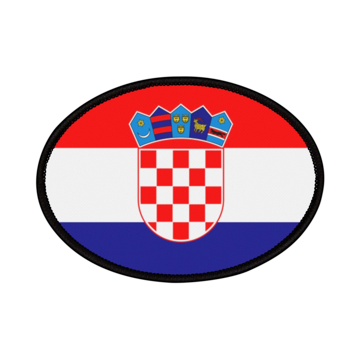 Flag Village Croatia Flag Embroidery Iron-On Patches