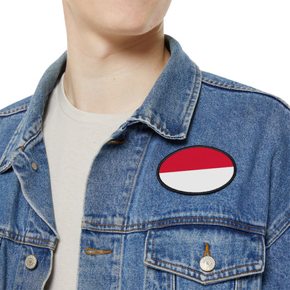 Flag Village Monaco Flag Embroidery Iron-On Patches