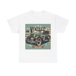 Flag Village USA Vintage Car Flag T-SHIRT Heavy Cotton Tee USA0015