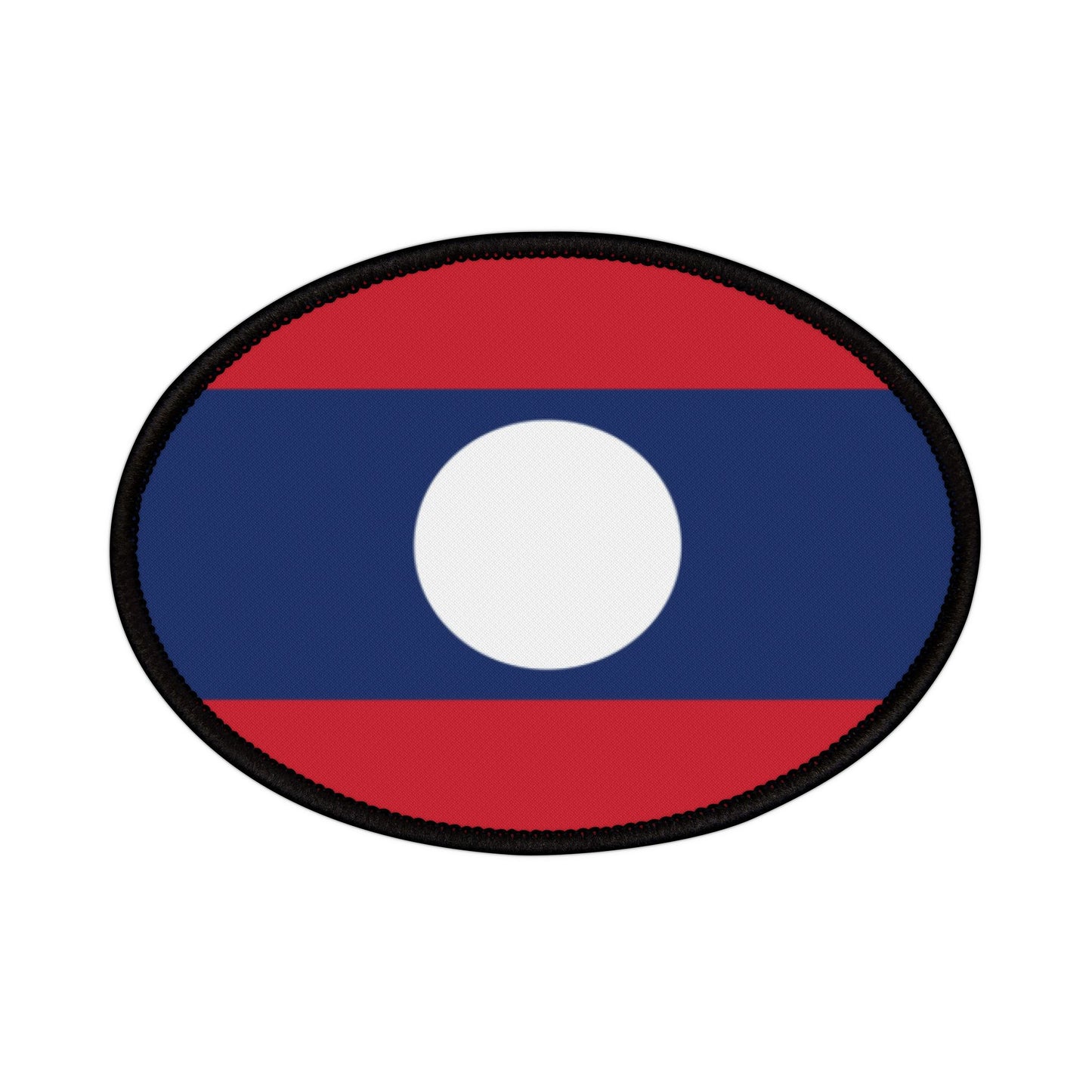 Flag Village Laos Flag Embroidery Iron-On Patches